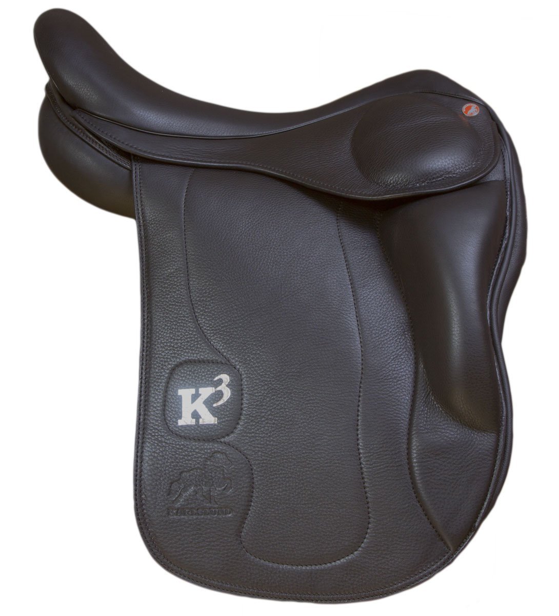 Karlslund Riding Equipment K3 Saddle with Short Knee Blocks - Black, 16-Inch/44 cm